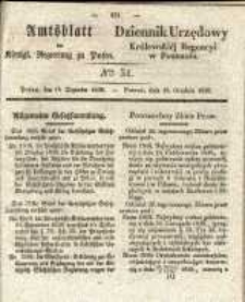 Amtsblatt der Königlichen Regierung zu Posen. 1838.12.18 Nro.51