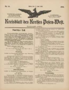 Kreisblatt des Kreises Posen-West 1909.06.17 Jg.21 Nr24