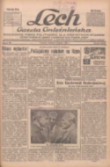 Lech.Gazeta Gnieźnieńska: codzienne pismo polityczne dla wszystkich stan&oacute;w. Dodatki: tygodniowy "Lechita" i powieściowy oraz dwutygodnik "Leszek" 1934.06.04 R.35 Nr124