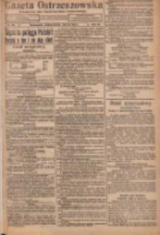 Gazeta Ostrzeszowska: r&oacute;wnocześnie organ urzędowy powiatu ostrzeszowskiego 1921.06.22 R.35 Nr50