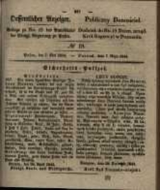 Oeffentlicher Anzeiger. 1844.05.07 Nro.19