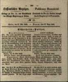 Oeffentlicher Anzeiger. 1845.05.27 Nro.21