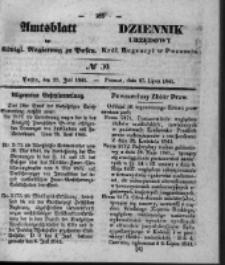 Amtsblatt der K&ouml;niglichen Regierung zu Posen. 1841.07.27 Nro.30