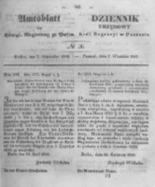 Amtsblatt der K&ouml;niglichen Regierung zu Posen. 1841.09.07 Nro.36