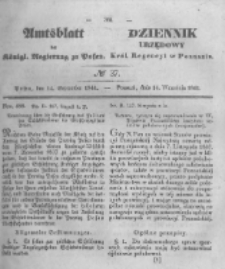 Amtsblatt der K&ouml;niglichen Regierung zu Posen. 1841.09.14 Nro.37