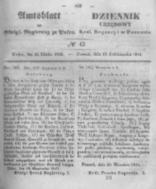 Amtsblatt der Königlichen Regierung zu Posen. 1841.10.19 Nro.42
