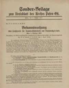 Kreis-Blatt des Kreises Posen-Ost 1917.10.03 Sonder Beilage