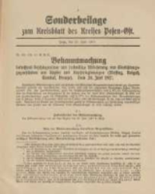 Kreis-Blatt des Kreises Posen-Ost 1917.06.23 Sonder Beilage