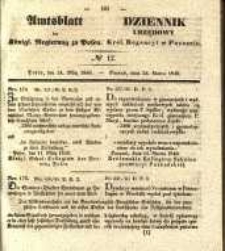 Amtsblatt der K&ouml;niglichen Regierung zu Posen. 1840.03.24 Nro.12