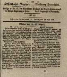 Oeffentlicher Anzeiger. 1840.05.12 Nro.19