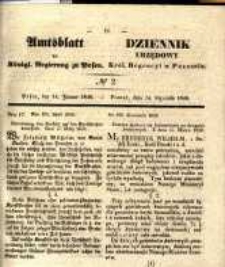 Amtsblatt der Königlichen Regierung zu Posen. 1840.01.14 Nro.2