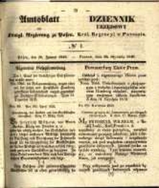Amtsblatt der K&ouml;niglichen Regierung zu Posen. 1840.01.28 Nro.4