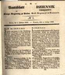 Amtsblatt der Königlichen Regierung zu Posen. 1840.02.04 Nro.5