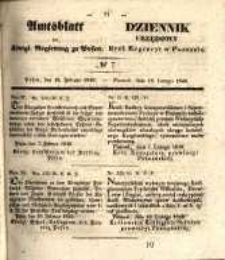 Amtsblatt der Königlichen Regierung zu Posen. 1840.02.18 Nro.7