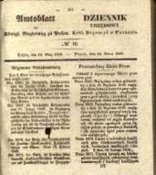 Amtsblatt der K&ouml;niglichen Regierung zu Posen. 1840.03.10 Nro.10