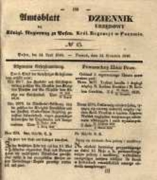 Amtsblatt der K&ouml;niglichen Regierung zu Posen. 1840.04.14 Nro.15