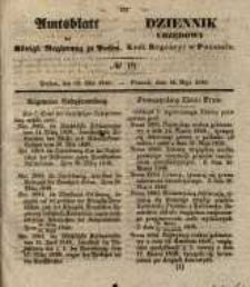 Amtsblatt der K&ouml;niglichen Regierung zu Posen. 1840.05.12 Nro.19