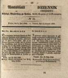Amtsblatt der K&ouml;niglichen Regierung zu Posen. 1840.06.02 Nro.22