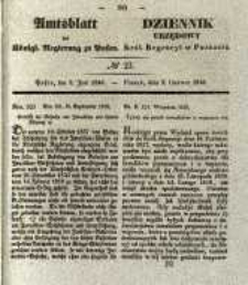 Amtsblatt der K&ouml;niglichen Regierung zu Posen. 1840.06.09 Nro.23