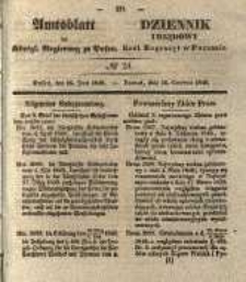 Amtsblatt der K&ouml;niglichen Regierung zu Posen. 1840.06.16 Nro.24