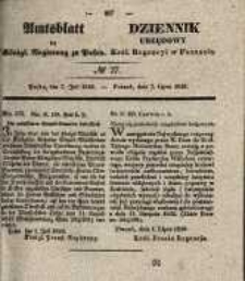 Amtsblatt der K&ouml;niglichen Regierung zu Posen. 1840.07.07 Nro.27
