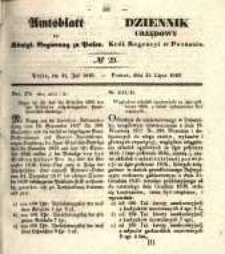 Amtsblatt der K&ouml;niglichen Regierung zu Posen. 1840.07.21 Nro.29