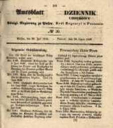 Amtsblatt der K&ouml;niglichen Regierung zu Posen. 1840.07.28 Nro.30
