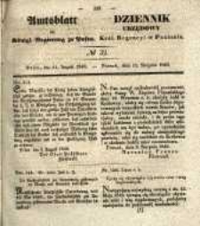 Amtsblatt der K&ouml;niglichen Regierung zu Posen. 1840.08.11 Nro.32