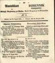 Amtsblatt der K&ouml;niglichen Regierung zu Posen. 1840.08.25 Nro.34