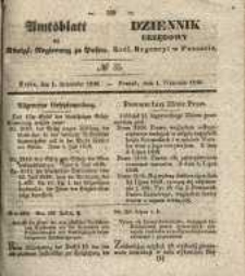 Amtsblatt der K&ouml;niglichen Regierung zu Posen. 1840.09.01 Nro.35