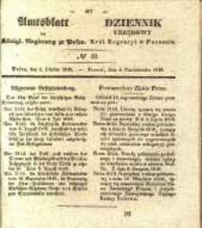 Amtsblatt der K&ouml;niglichen Regierung zu Posen. 1840.10.06 Nro.40