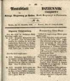 Amtsblatt der Königlichen Regierung zu Posen. 1840.11.17 Nro.46