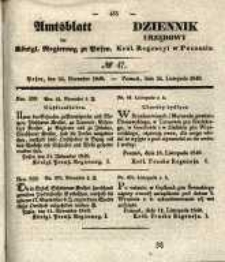 Amtsblatt der Königlichen Regierung zu Posen. 1840.11.24 Nro.47