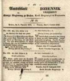 Amtsblatt der K&ouml;niglichen Regierung zu Posen. 1840.12.08 Nro.49