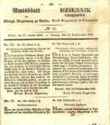 Amtsblatt der Königlichen Regierung zu Posen. 1840.10.27 Nro.43