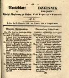 Amtsblatt der K&ouml;niglichen Regierung zu Posen. 1840.11.03 Nro.44