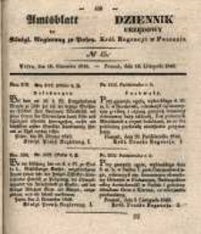 Amtsblatt der Königlichen Regierung zu Posen. 1840.11110 Nro.45