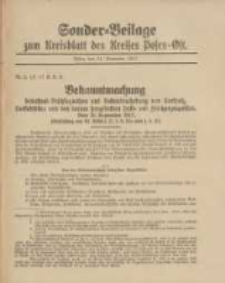 Kreis-Blatt des Kreises Posen-Ost 1917.09.24 Sonder Beilage