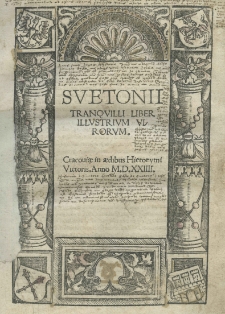 Svetonii Tranquilli liber illustrium virorum