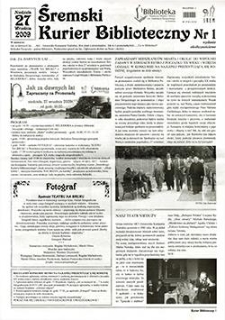 Śremski Kurier Biblioteczny 2009.09.27 Nr1