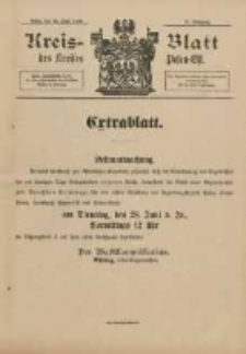 Kreis-Blatt des Kreises Posen-Ost 1898.06.25 Jg.11 Extra Blatt