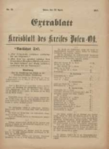 Kreis-Blatt des Kreises Posen-Ost 1917.04.23 Jg.29 Nr20 Extra Blatt
