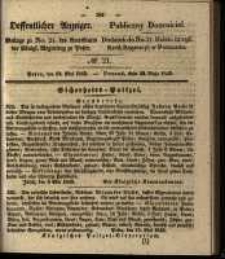 Oeffentlicher Anzeiger. 1843.05.25 Nro.21