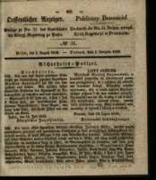 Oeffentlicher Anzeiger. 1843.08.03 Nro.31