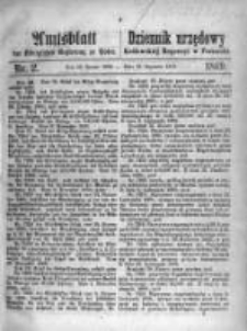Amtsblatt der K&ouml;niglichen Regierung zu Posen. 1869.01.12 Nro.2