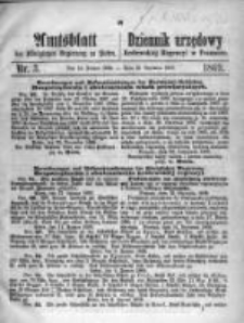 Amtsblatt der K&ouml;niglichen Regierung zu Posen. 1869.01.19 Nro.3