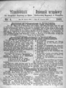 Amtsblatt der Königlichen Regierung zu Posen. 1869.01.26 Nro.4