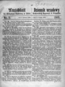 Amtsblatt der K&ouml;niglichen Regierung zu Posen. 1869.02.02 Nro.5