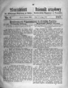 Amtsblatt der K&ouml;niglichen Regierung zu Posen. 1869.02.09 Nro.6
