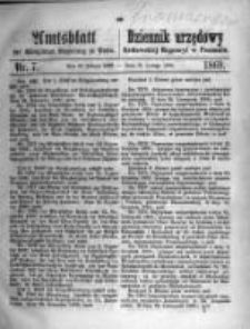 Amtsblatt der K&ouml;niglichen Regierung zu Posen. 1869.02.16 Nro.7